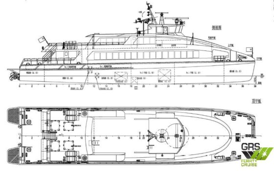 40m、199人乗りの客船を販売します