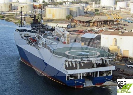 68m、15.6ノットの調査船を販売します