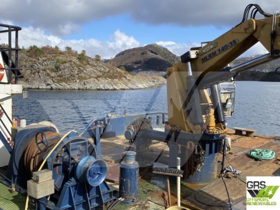 23m 26tクレーン作業船販売中