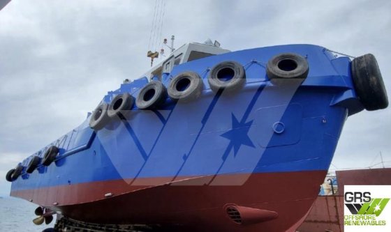 待售21米4.8吨起重机工作船