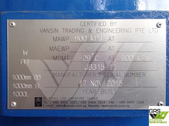 2 エアレシーバー/ドライヤー（Vasin）、新品、販売中 販売中の機器 /