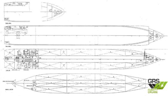 135m、1040レーンメーターのRoRo船販売中