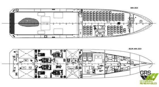40m、100人乗り乗員輸送船販売