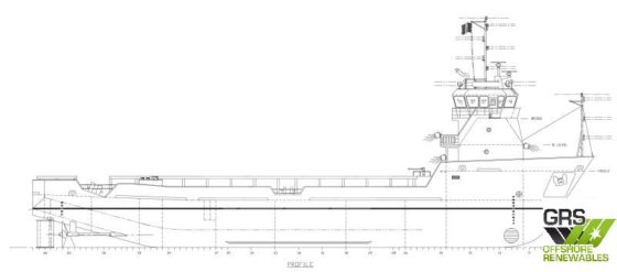 58m DP 1プラットフォーム補給船販売