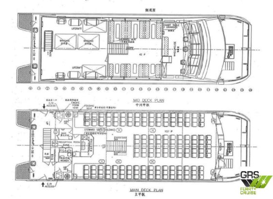 出售一艘26米、载客196人的客船