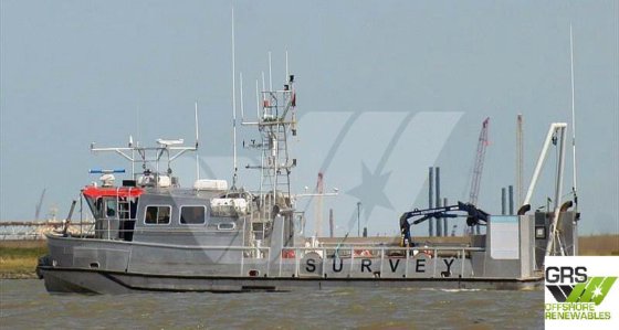 19m、12ノットの調査船を販売します