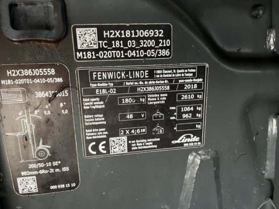 2018 Linde E18L-02