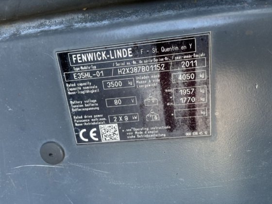 2011 Linde E35HL-01