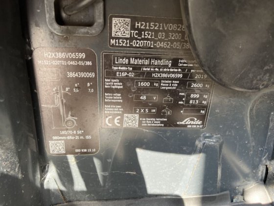 2019 Linde E16P-02