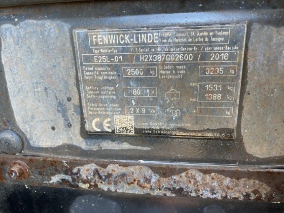 2016 Linde E25-01