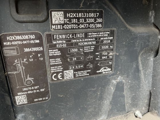 2018 Linde E15-02