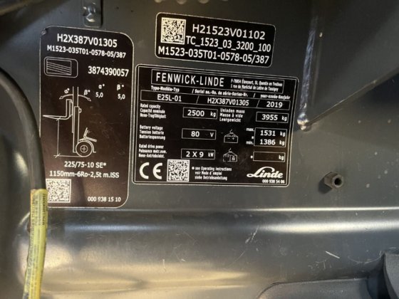 2019 Linde E25-02