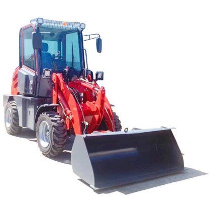 制造 Zl910 1t 前端农用轮式装载机，配备两台电动发动机