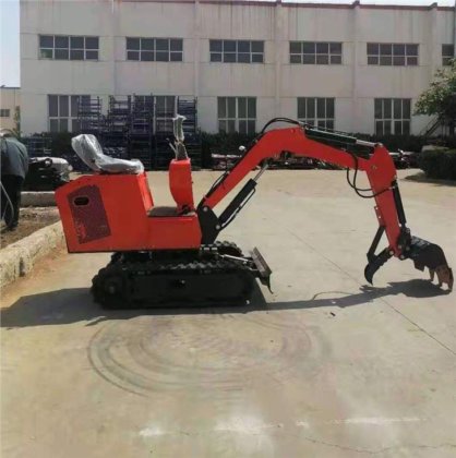 最实惠的家用小型挖掘机 1 吨小型挖掘机橡胶履带适用于室内作业