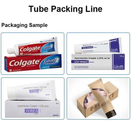 自动乳液软管生产包装机 用于软膏牙膏软管的灌装和封口机 软管装盒机