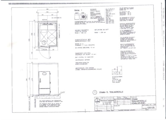 2003 STAMM dough storage cell