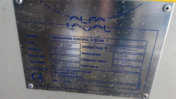 2001年阿法拉伐PX80VGV