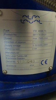 阿法拉伐 IFB 403 X-73