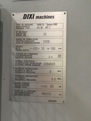 DIXI MACHINES DHP-50 -5X- SIEMENS