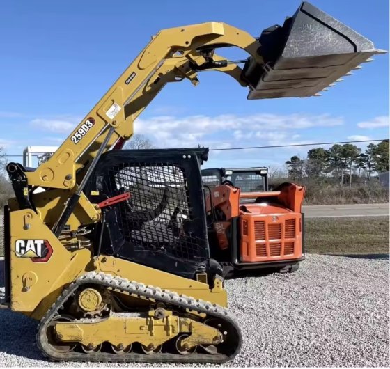 紧凑型重型 Cat 滑移装载机 - 迷你轮式装载机