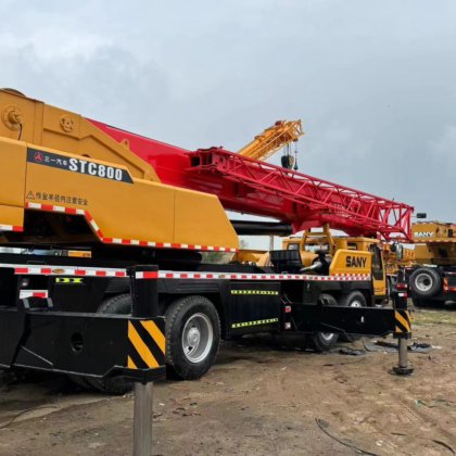 三一重工二手机械80吨汽车起重机