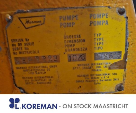 Warman Pompe