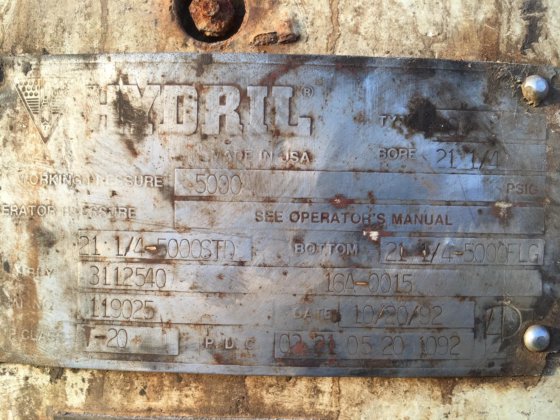 2003 Hydril 21-1/4" 5000 psi
