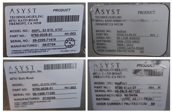 2004 Asyst 300FL, S3 STD,