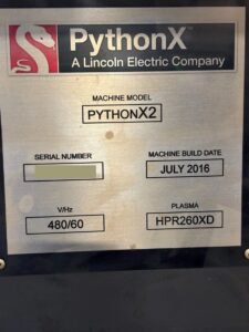 Lincoln Electric Python X2 Robotic Plasma Beam Line in Stone Mountain ...