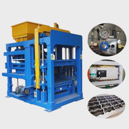 Qt4-15 Blocks Making Machine Automatic Brick Electric Concrete Block ...