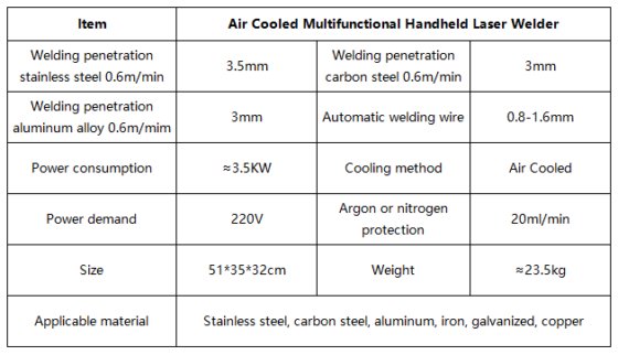 空气冷却激光焊接机