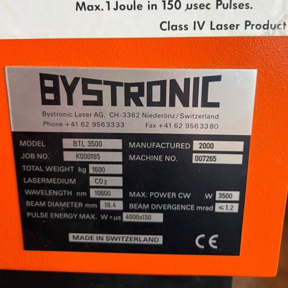 百超 CO2 激光器升级