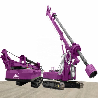 Drilling Rig Auger Bucket 65m Deep Borehole Construction Machine ...