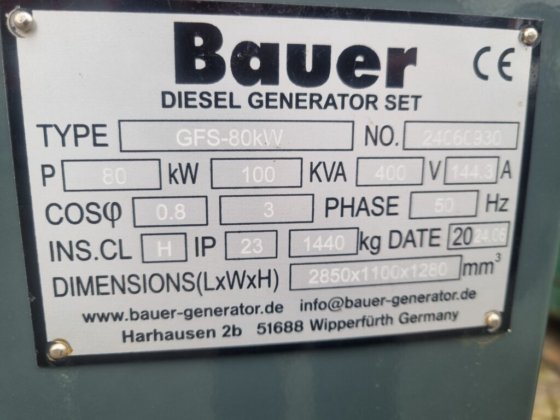 BAUER GFS-80KW