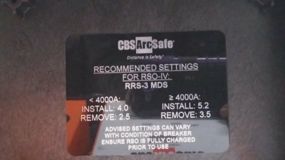 CBS ArcSafe Remote Switch Operator