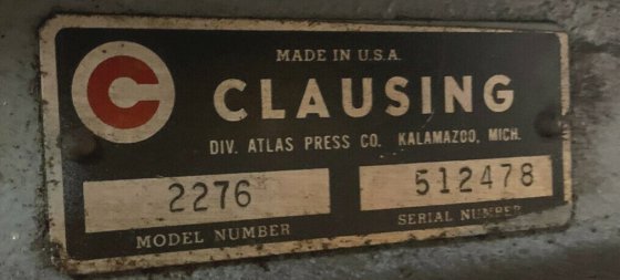 Clausing 2284 3-Head Gang Drill Table 2217 Floor & Bench Drill Presses ...