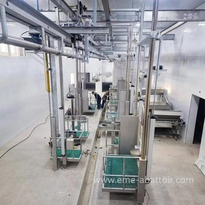 用于奶牛屠宰的全套现代化屠宰场设备 牛肉屠宰场肉类加工生产线 屠宰厂