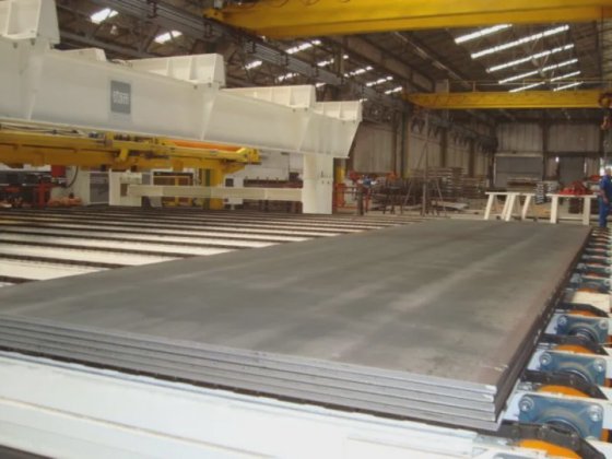 大厚度材料定长切割线