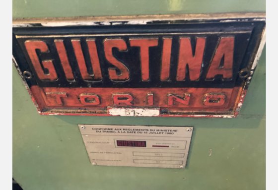 1983年 GIUSTINA 114/500型磨床