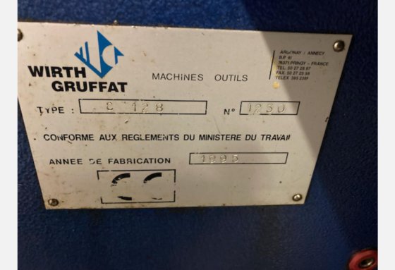 1995 OVERDRACHTSMACHINE WIRTH & GRUFFAT