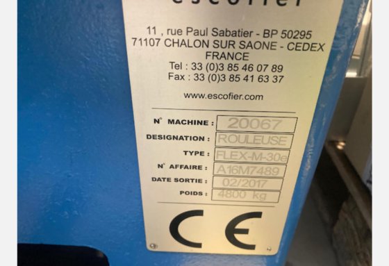 2017 螺纹滚压机 ESCOFIER FLEX M