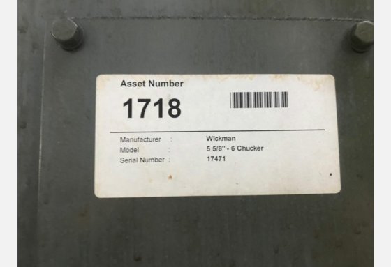 1981 多軸旋盤ウィックマン 5 5/8 X