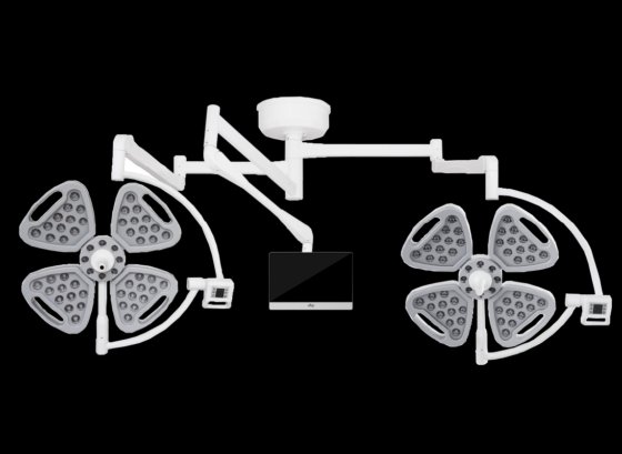 病院の医学操作の劇場部屋の倍のドームの Shadowless 外科導かれた Ot の天井の外科作動ライト