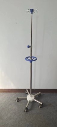 工場価格のステンレス鋼の医学の病院の点滴注入の棒のモニターの立場の棒携帯用調節の高さ