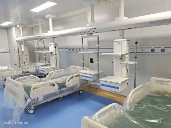 シングルクランク手動式病院用ベッド、背もたれ調節機能付き