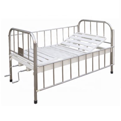 二重クランクの手動医学のベビーベッドのベッドの子供の病院のベッドの手動子供の小児科のベッド