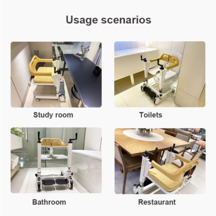 ベッドからの身体障害者のための椅子への整理ダンスの移動の患者が付いている油圧忍耐強い持ち上がる移動の椅子