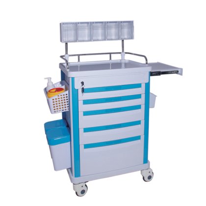 臨床医学の処置の器械の麻酔のドレッシングのトロリー マヨのテーブル、病院 ABS 外科緊急の衝突のカート