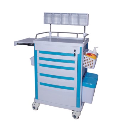 臨床医学の処置の器械の麻酔のドレッシングのトロリー マヨのテーブル、病院 ABS 外科緊急の衝突のカート