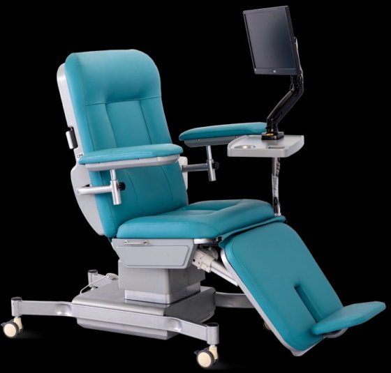 工場電気透析椅子患者のための 2 つの機能血液コレクション ドナー椅子透析椅子寄付描画ソファ